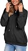 Zeagoo Sudadera Ligera con Capucha para Mujer, Cremallera Completa, Talla Grande, con Bolsillos, Mangas Largas, Chaqueta Fina Casual con Capucha, Certificado Global Recycled Standard 5