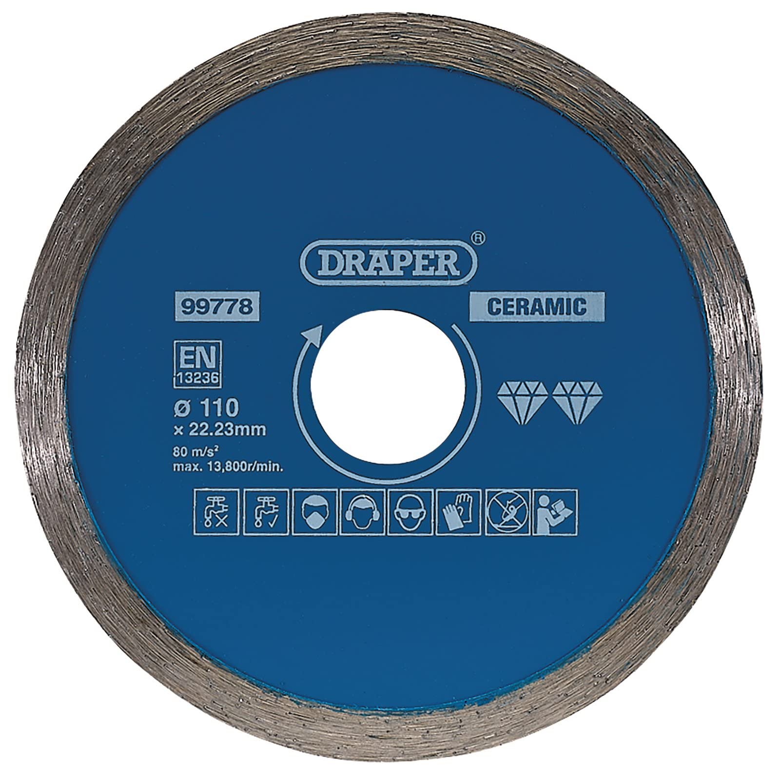 Draper 99778 Continuous Diamond Blade (110mm)