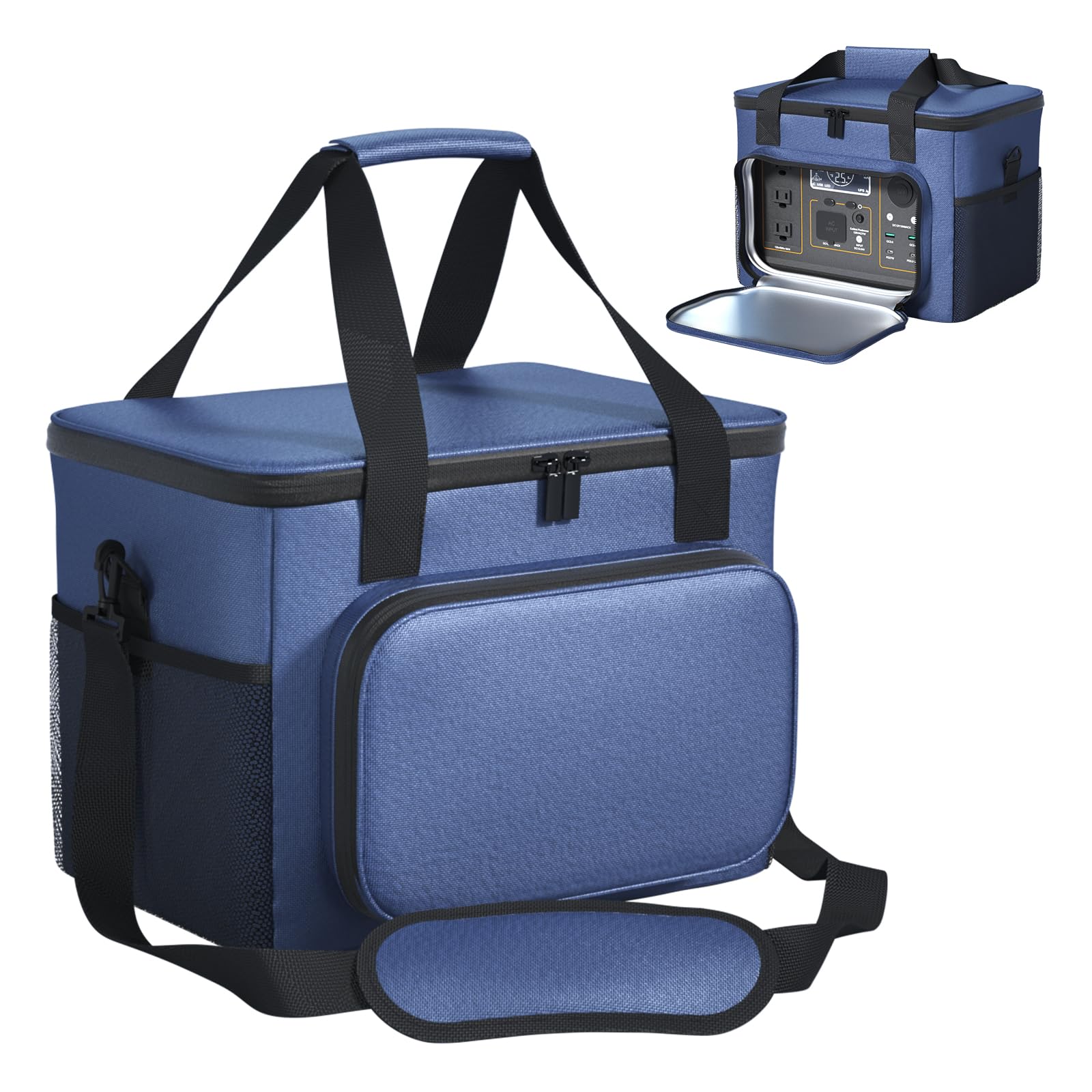 BENVOL Portable Power Station Bag,900D Sailboat Class Oxford Cloth, Waterproof,Dustproof,Anti-Static,12 x 8.3 x 9 in,For 300W/500W Power Stations.