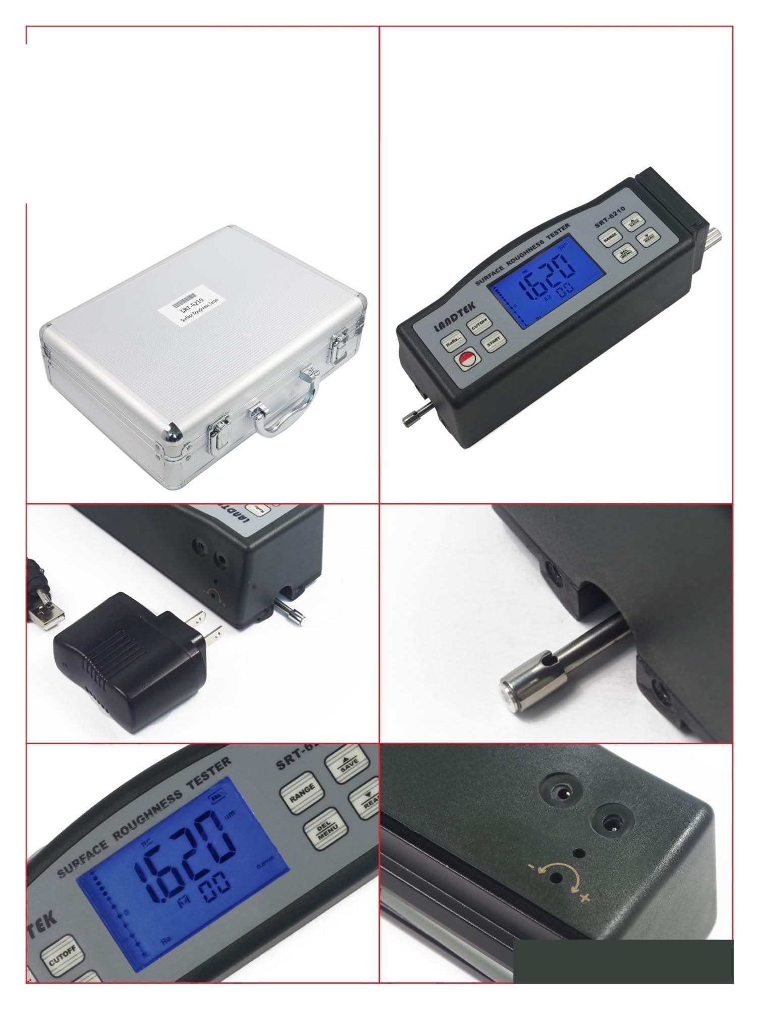 6210 Tester Di Rugosità Superficiale Digitale Professionale Portatile Premium For Strumenti Prova Alta Precisione