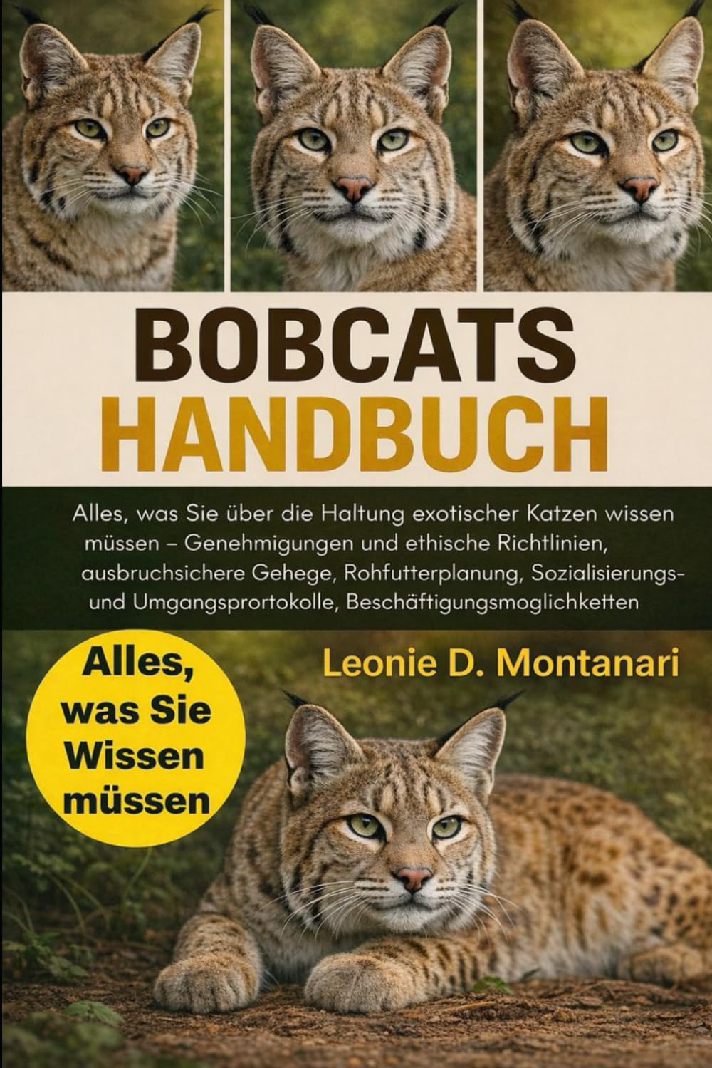 BOBCATS HANDBUCH: Alles, was Sie über die Haltung exotischer Katzen wissen müssen – Genehmigungen und ethische Richtlinien, ausbruchsichere Gehege, ... Beschäftigungsmöglichkeiten und mehr