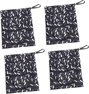 FOMIYES 4 Peças Saco De Armazenamento De Calças De Fraldas Sacos De Fraldas Para Bebê Menino Saco Seco Molhado Pequeno Saco Molhado Reutilizável Saco De Pano De Bebê Bolsa De Fraldas