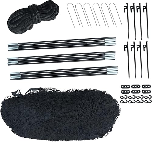 findmall Heavy Duty Softball Baseball Batting Cage, Practice Portable Cage Net, for Backyard Batting Hitting Training with Carry Bag, 22ft x 12ft x