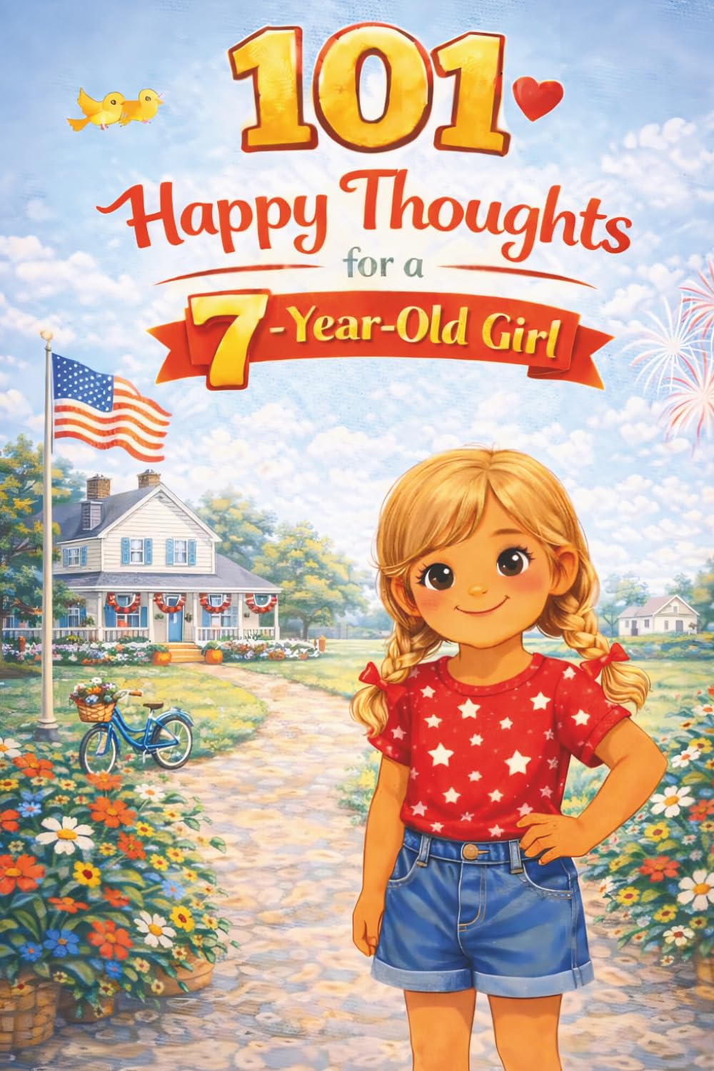 101 Happy Thoughts for a 7-Year-Old Girl: A Special Gift for a 7th Birthday or Any Day — Filled with Happy, Kind, and Encouraging Thoughts