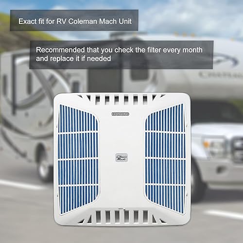 Miniatura 4 de Filtro de aire acondicionado RV  Filtros de repuesto de CA de 6 x 16 pulgadas para unidad Coleman Mach (4 filtros)