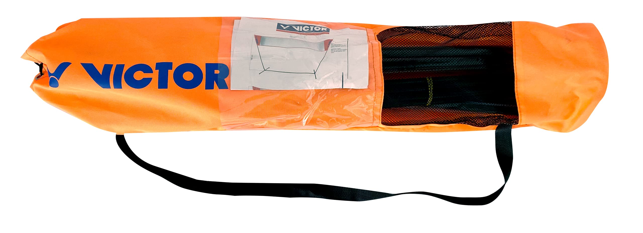 VICTOR Easy Badmintonnetz - Höhenverstellbares Outdoor Multifunktionsnetz 3m
