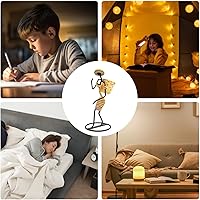 Vista 5 de Centro de Mesa De Comedor, portavelas LED, esculturas de hierro, decoración de mesa, figura de hierro multifuncional con luz de vela, colección