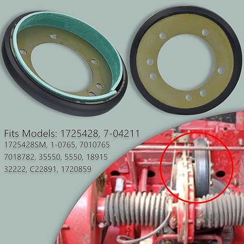 Miniatura 3 de 04743700 Kit de disco de accionamiento de tractor de césped con forro/rueda de fricción, compatible con disco de embrague de conducción Sn-apper,