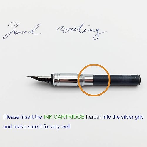 Miniatura 6 de Cartuchos de tinta para pluma estilográfica, color azul, estándar internacional, repuesto de cartucho de tinta para pluma estilográfica, juego de 32