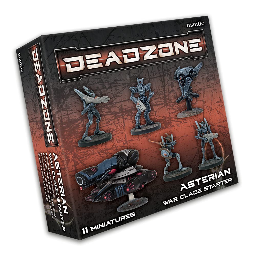 Mantic Games Deadzone Asterian War Clade Starter, Unpainted, MGDZA103
