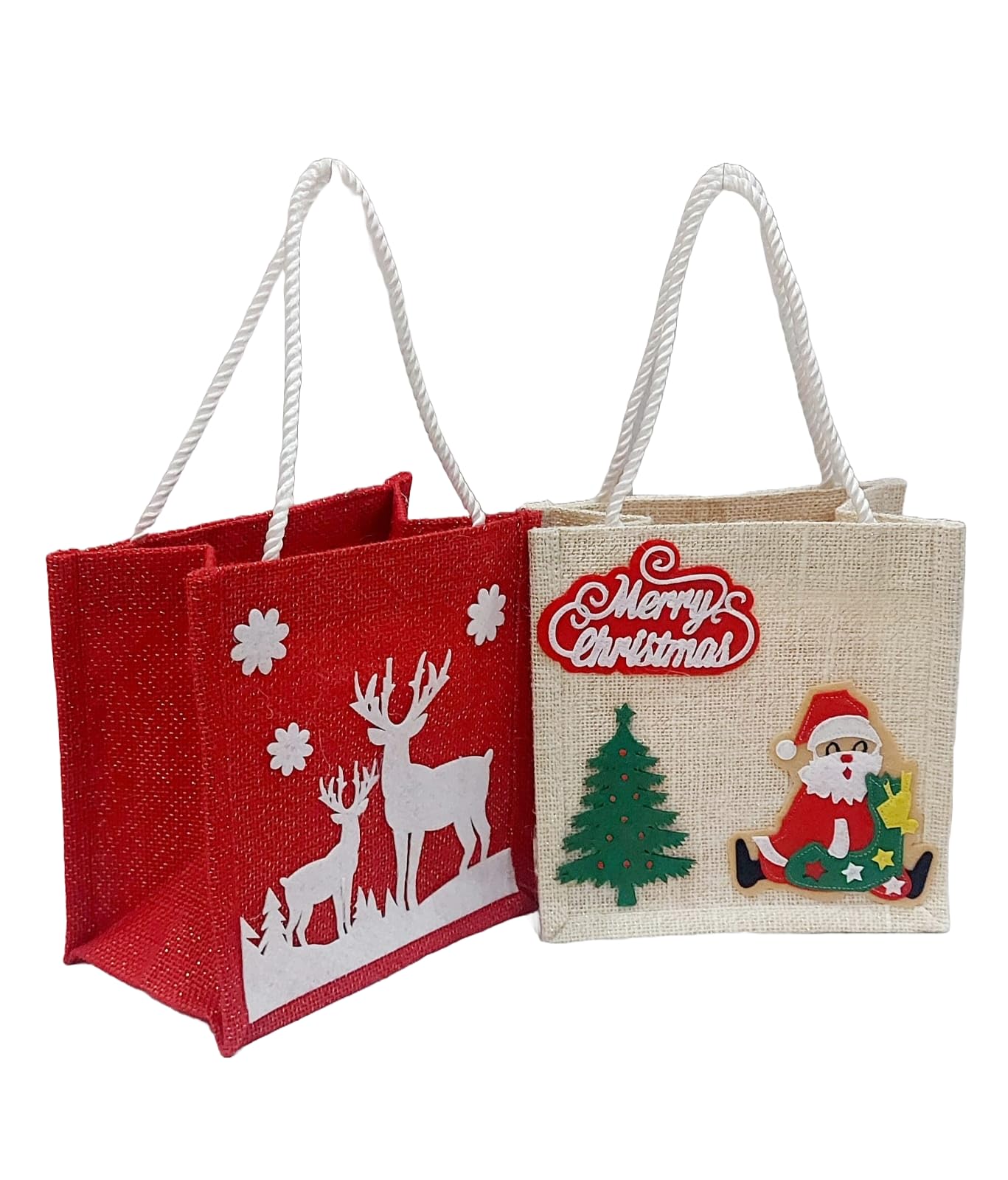 See full amazon price history chart for Srilipi Christmas Santa & Reindeer Set Of 2 Jute Bags, Christmas Gift Bags/Goodie Bags, Christmas Party Supplies, Christmas Kids Gifting, Eco-Friendly Bags,Multicolor Srilipi Christmas Santa & Reindeer Set Of 2 Jute Bags, Christmas Gift Bags/Goodie Bags, Christmas Party Supplies, Christmas Kids Gifting, Eco-Friendly Bags,Multicolor (B0CNCZPKCS) Amazon Price History, Amazon Price Tracker