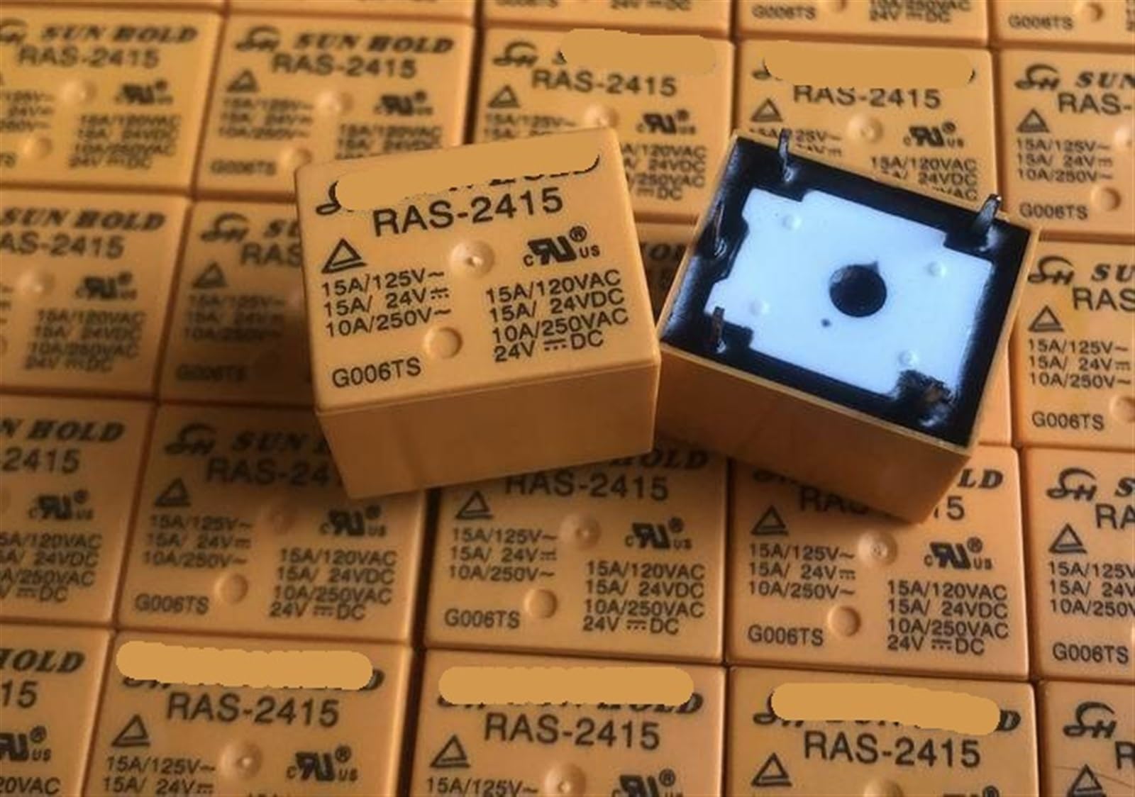 Relais 5 broches RAS-2415 à commutation rapide T73-1C 24V