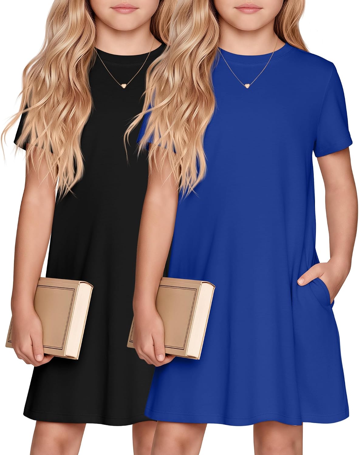 Oakgarden 2 Pack Girls' School Dress