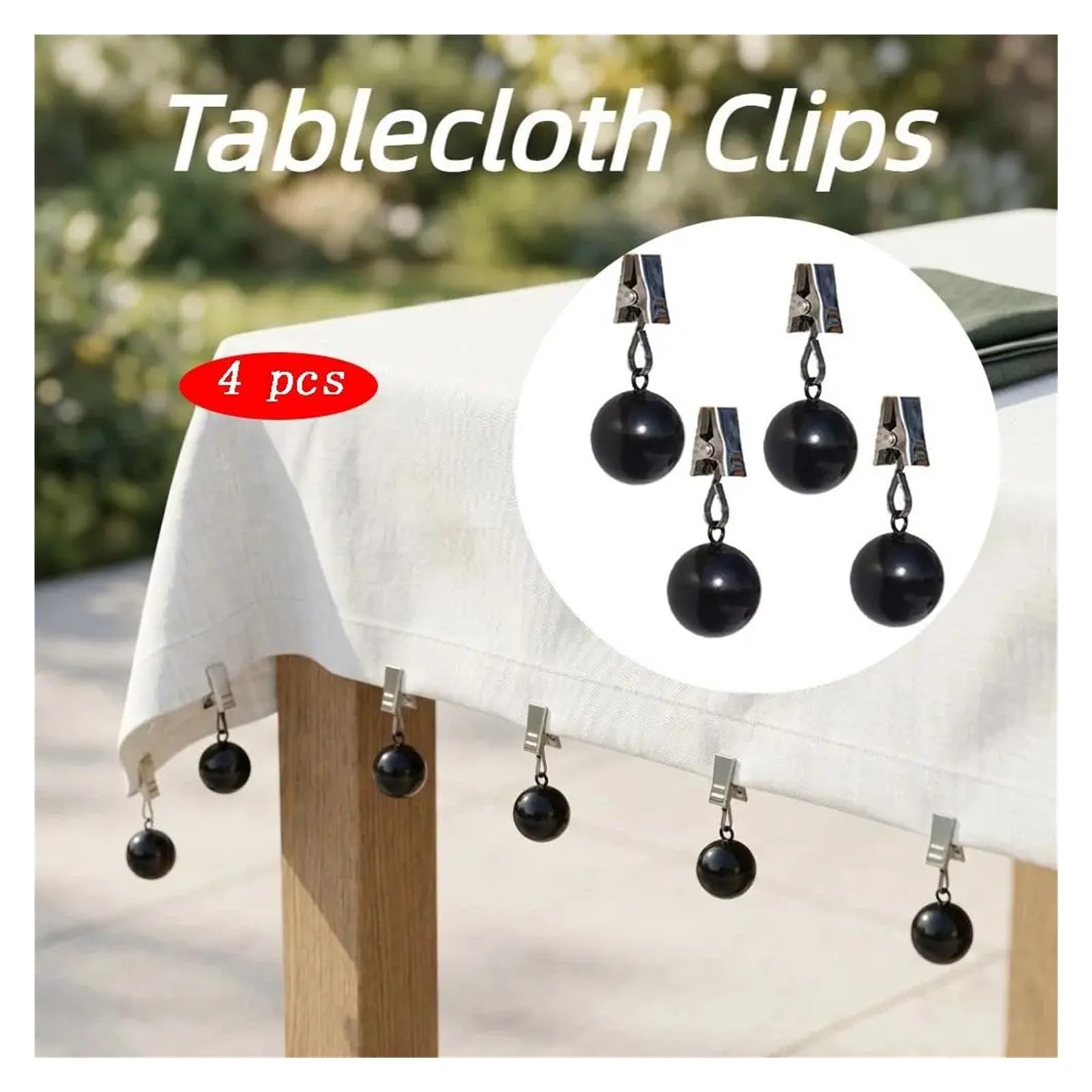 Vorhanggewichte mit Clips, rostfrei, strapazierfähig, Tischdeckengewichte, 12 Stück