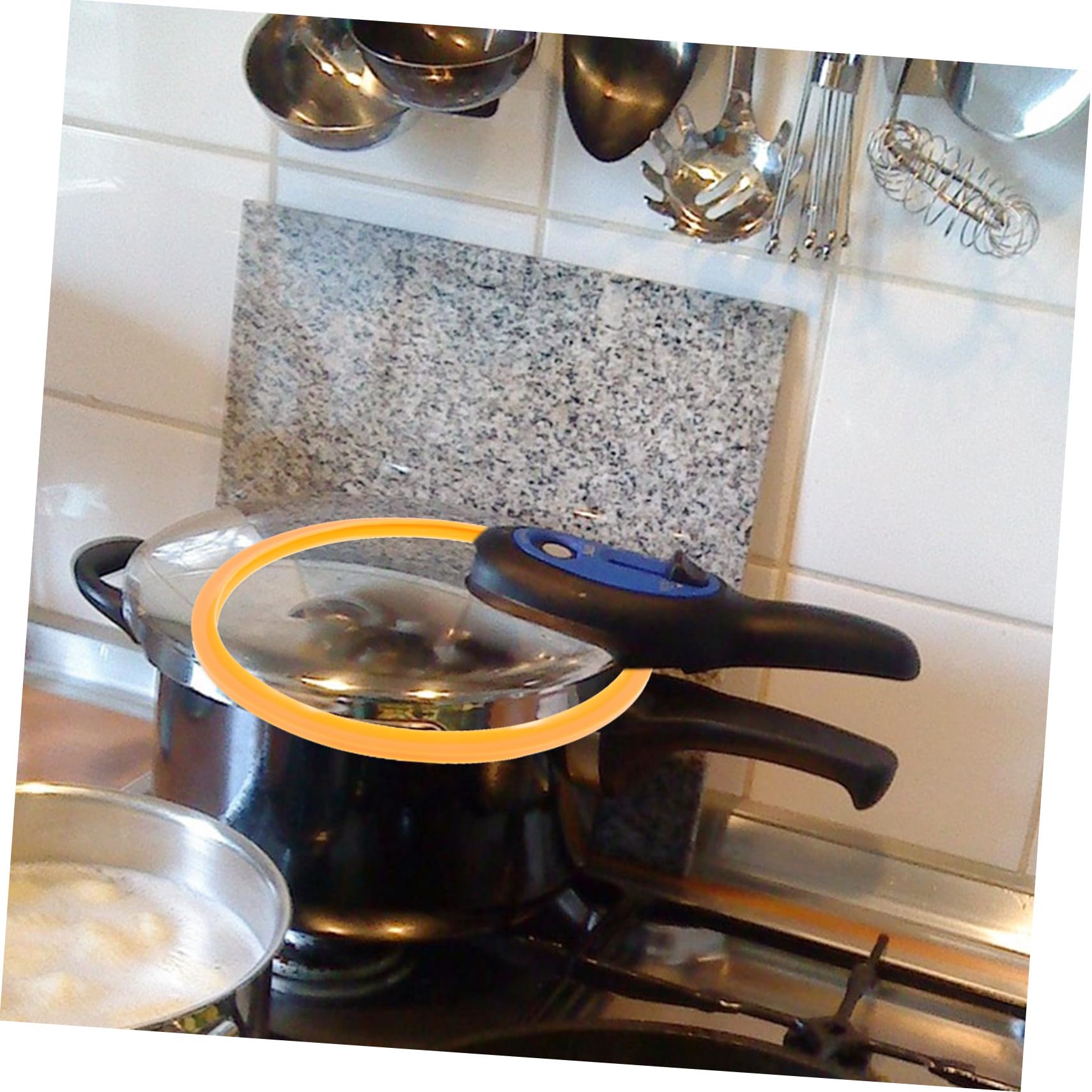 Silikondichtungsring für Schnellkochtopf aus Lebensmittelechtem Silikon Sicher und Zuverlässig Geeignet als Drucktopfzubehör für Küche
