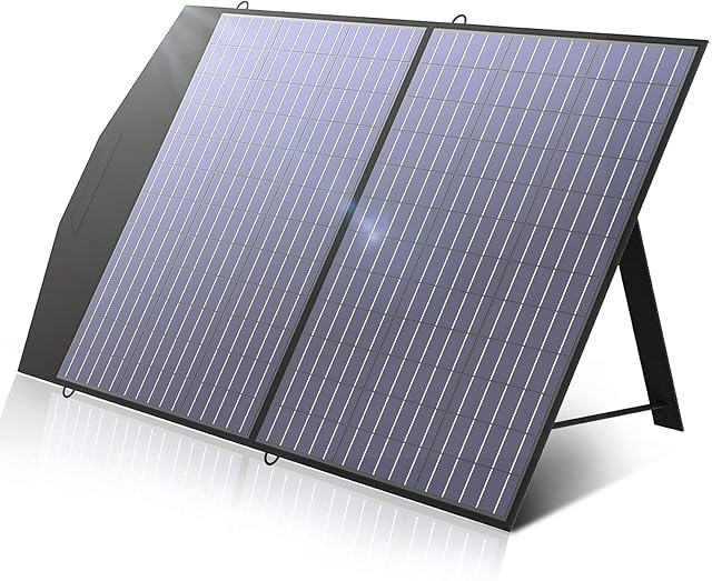 ALLPOWERS 100W Portable Solar Panel Charger for Laptops, Camping Outdoor Foldable Solar Cell Solar Charger for Solar Generator/Power Station
