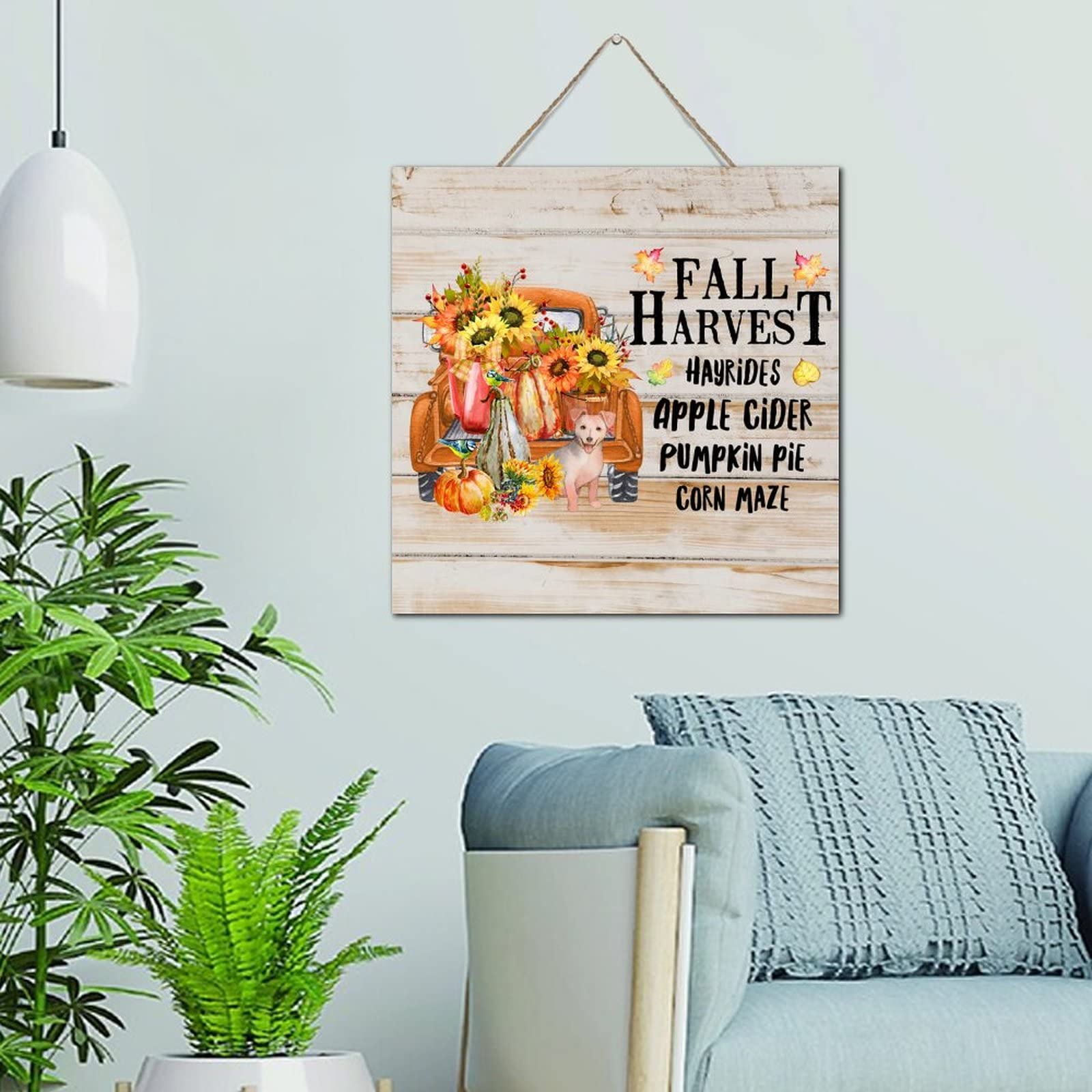 Décoration murale rétro en bois de 30,5 cm pour la salle à manger