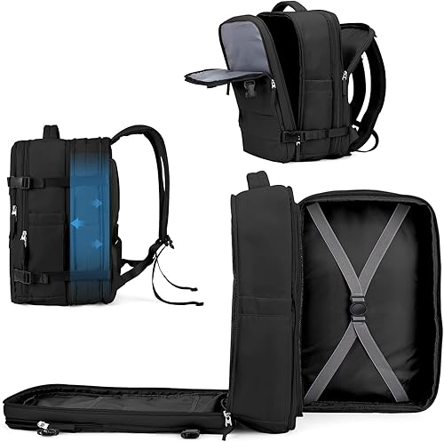 coowoz Mochila de viaje grande para mujeres y hombres, mochila de mano, mochila de senderismo, impermeable, mochila deportiva al aire libre, mochila