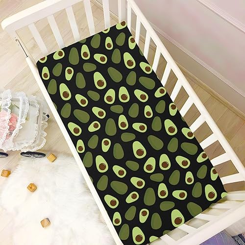Miniatura 5 de Avocado Crib Sheets - Stretchy Fitted Crib Sheets for Boys Girls, Unisex Cozy Baby Crib Sheet 27 x 39 x 5 Inches