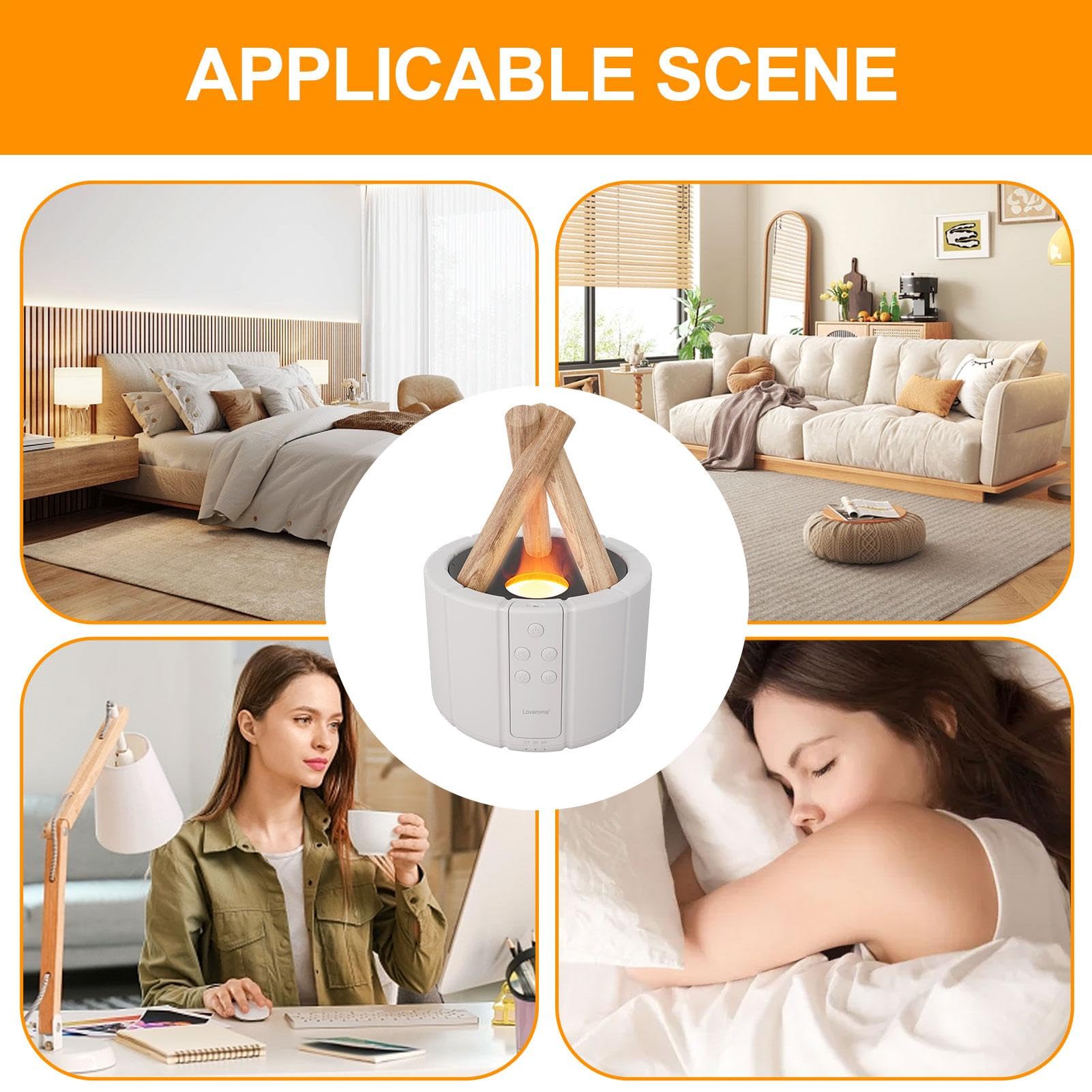 Diffuseur de flamme, humidificateur de flamme, diffuseur d'air de flamme