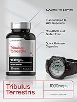 Vista 3 de Horbaach Tribulus Terrestris para hombres 1000 mg 180 cápsulas Suplemento de extracto Sin OMG y sin gluten