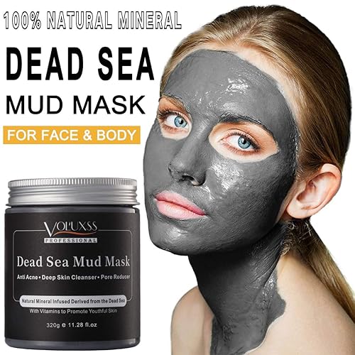 Miniatura 2 de Máscara de barro del Mar Muerto para cara y cuerpo, mascarilla de limpieza profunda para el acné, minimizador de poros, removedor natural de puntos