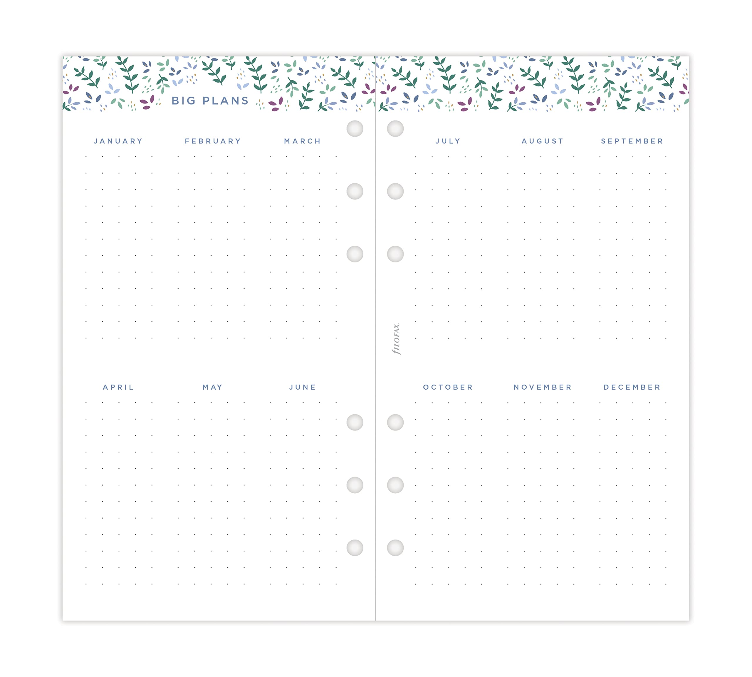 Filofax Personal Garden Week to View Diary - 2023, White - Image 4