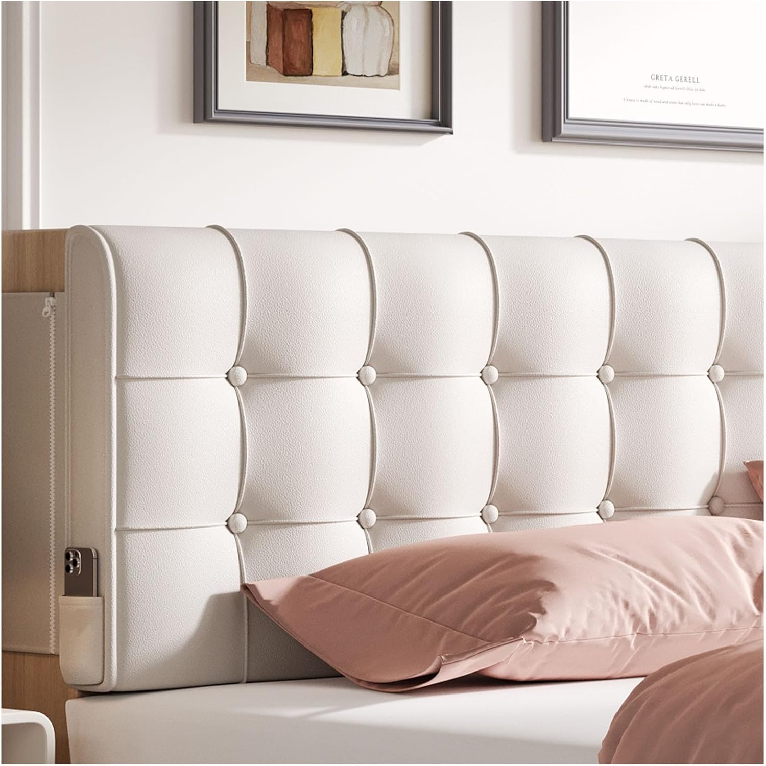 Twin Headboard, 61″W Upholstered Headboard...