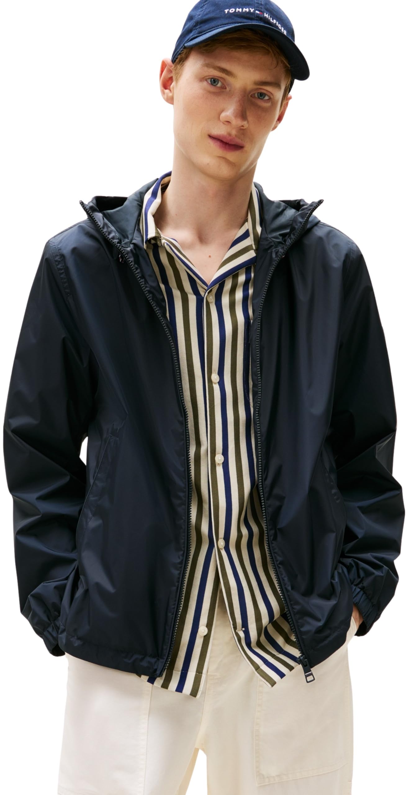 Tommy Hilfiger Men’s Transitional Hoodie, Blue (Desert Sky), XXL