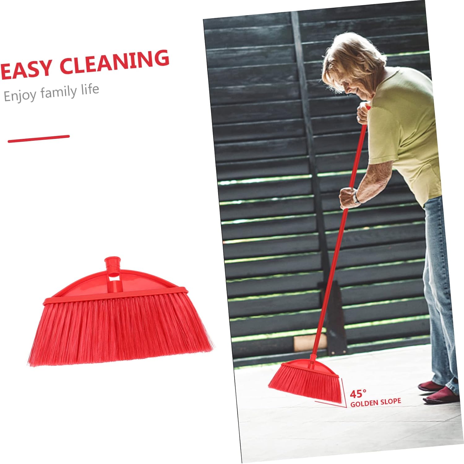 Home Accessory Broom Head Replacement Parts for Kitchen Broom Easy to Clean Multi-use