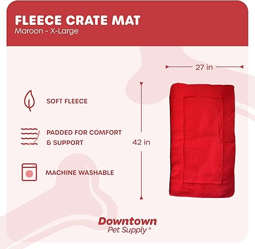 Vista 42 de Downtown Pet Supply - Alfombrilla de comodidad para jaulas de perreras, almohadilla para siestas