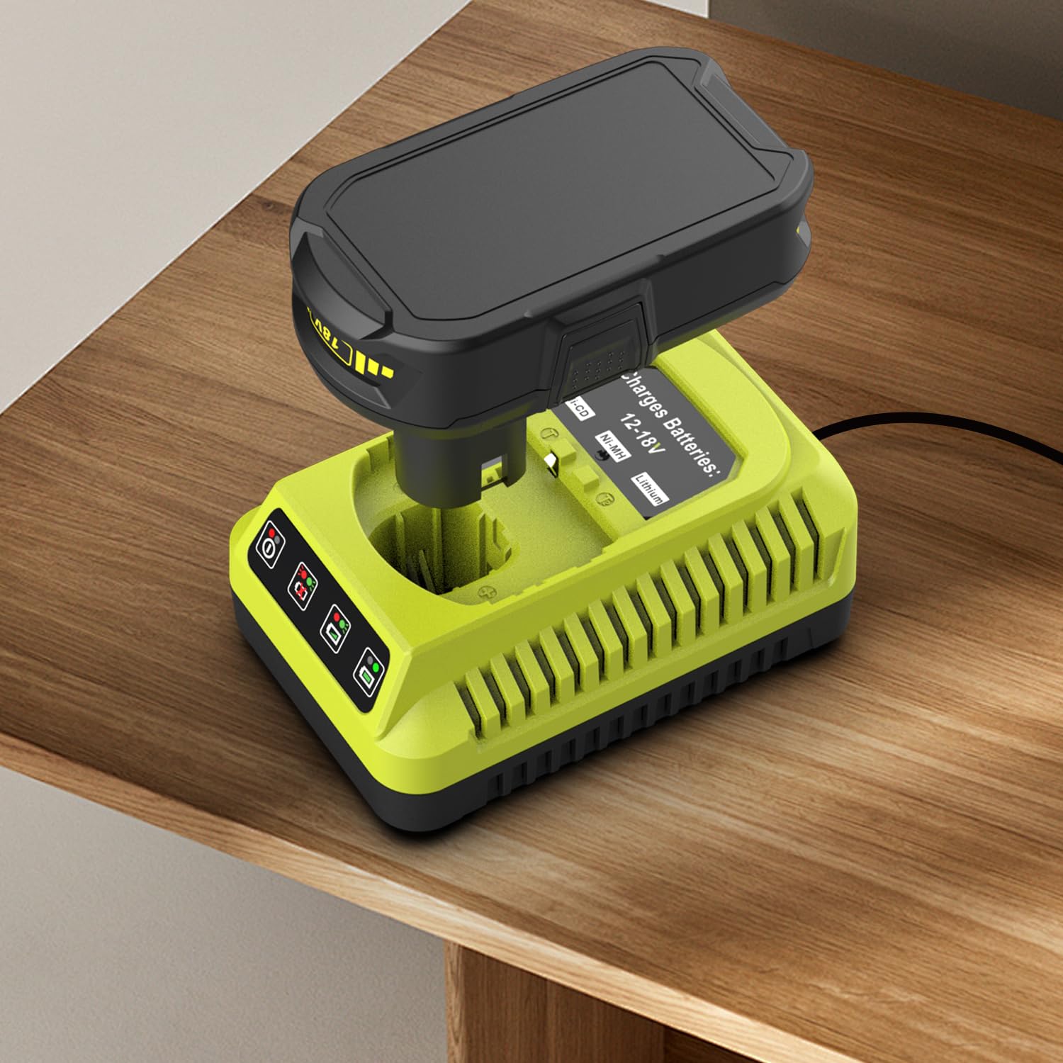 P117 Chargeur de Rechange pour Ryobi P118 12V-18V | Compatible avec Ryobi One+, P108 P107 P104 P105 P102 P103