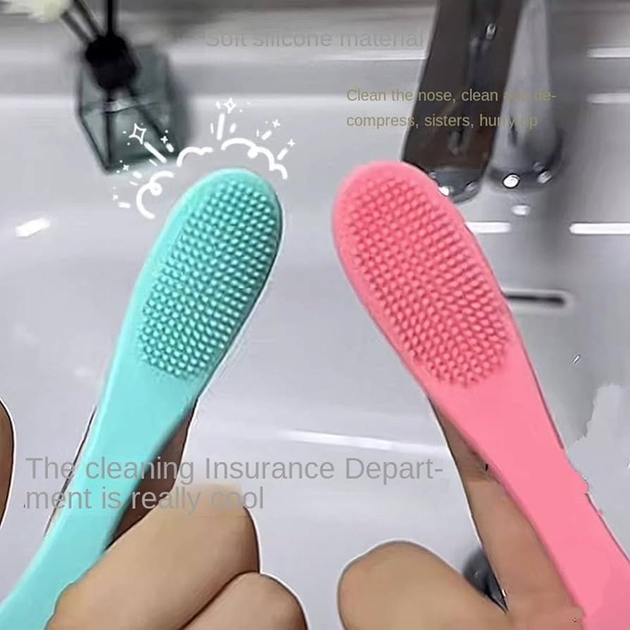 Amazon.co.jp: 毛穴洗浄用シリコン製鼻ブラシ、洗顔ブラシ、柔らかい毛