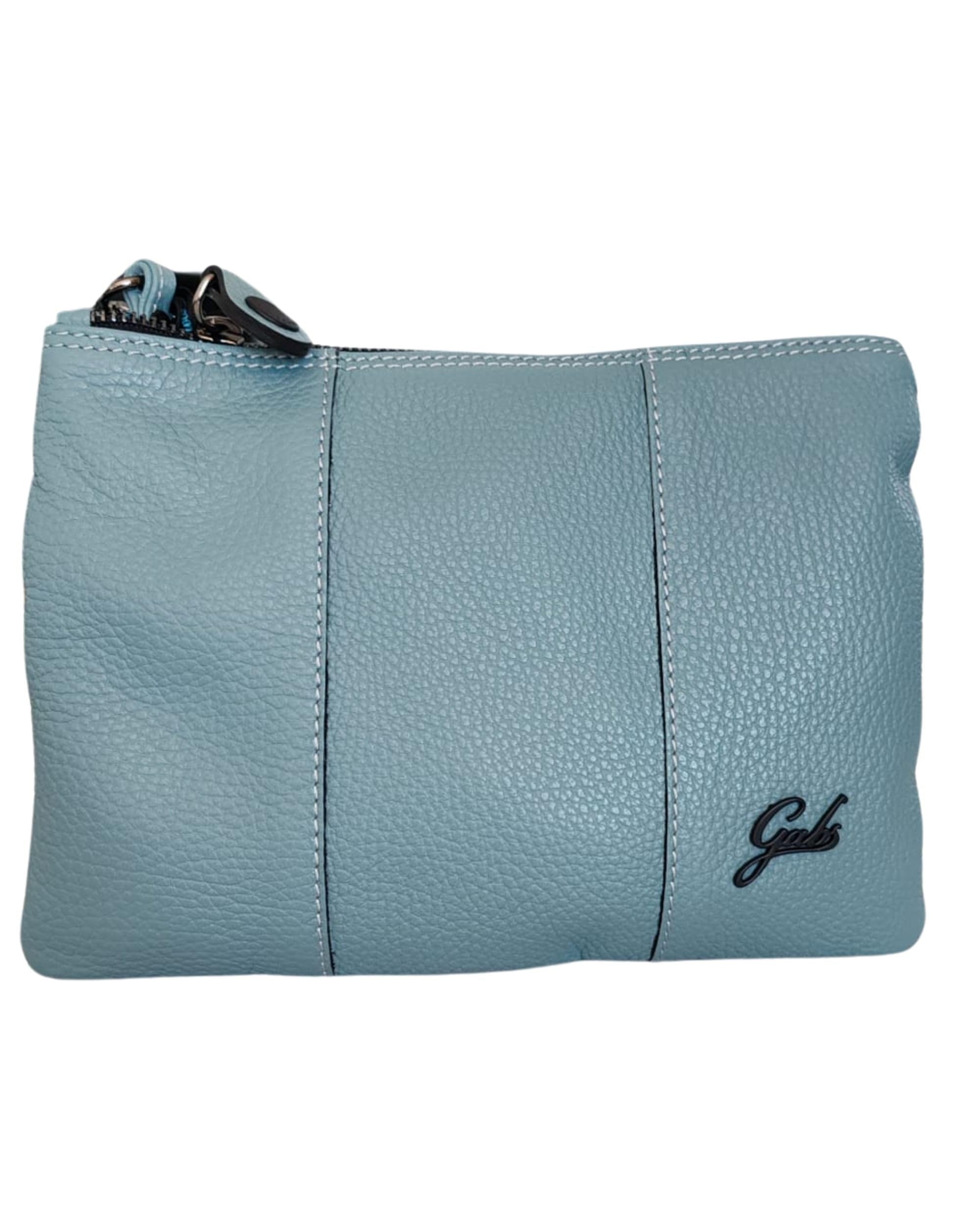 Gabs Borsa Tracolla Beyonce S - Pochette In Pelle Blu Ardesia Per Donna, Tracolla Rimovibile