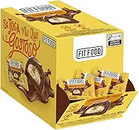 Fit Food Display Bombom de Chocolate ao Leite com Recheio Castanha de Caju - 14 Unidades de 14g