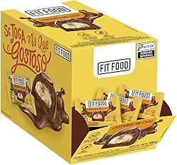 Fit Food Display Bombom de Chocolate ao Leite com Recheio Castanha de Caju - 14 Unidades de 14g