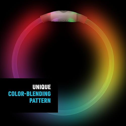 Vista 3 de NiteHowl - Collar de seguridad LED universal, reutilizable, para mascotas Varios colores,Mini Disc-O Select