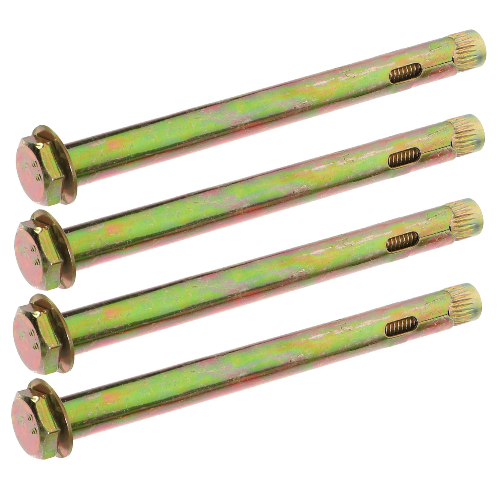 Balacoo M10x150mm Concrete Knurled Anchor Bolts Carbon Steel Anchor Kit for Construction