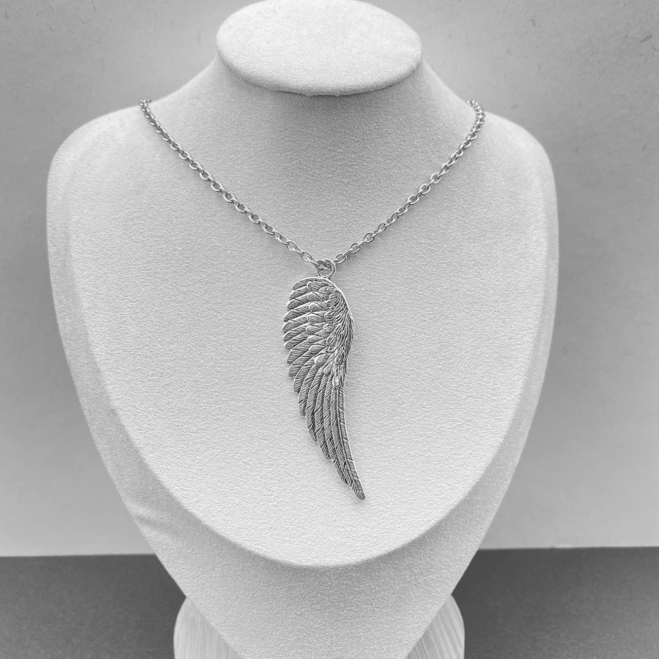 Angel Wings Necklace for Women Silver Stainless Steel Chain Jewelry - Image 4