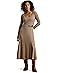 Lauren Ralph Lauren Buckle-Trim Rib-Knit Midi Dress - Main View