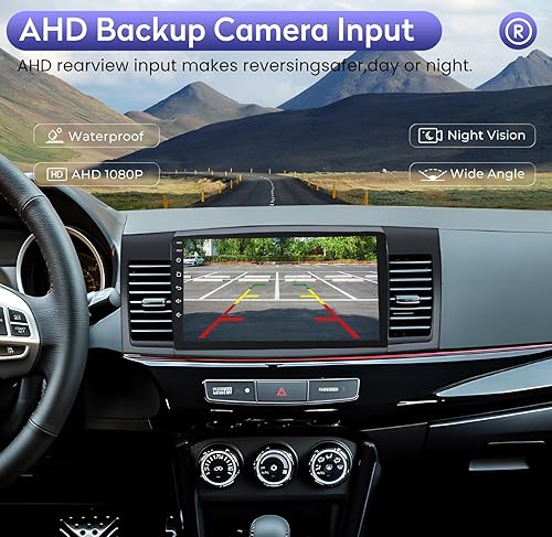 Miniatura 7 de Radio de coche estéreo 2+32G para Mitsubishi Lancer Radio 2010-2015 con CarplayAndroid Auto, pantalla táctil HD IPS de 10 pulgadas con cámara de