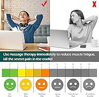 Vista 5 de Massagers for Neck and Back Pain Relief,Great Gifts for WomenMenDadMom Birthday,Shiatsu Shoulder Foot Massager with Heat,Deep Tissue Massage Pillow