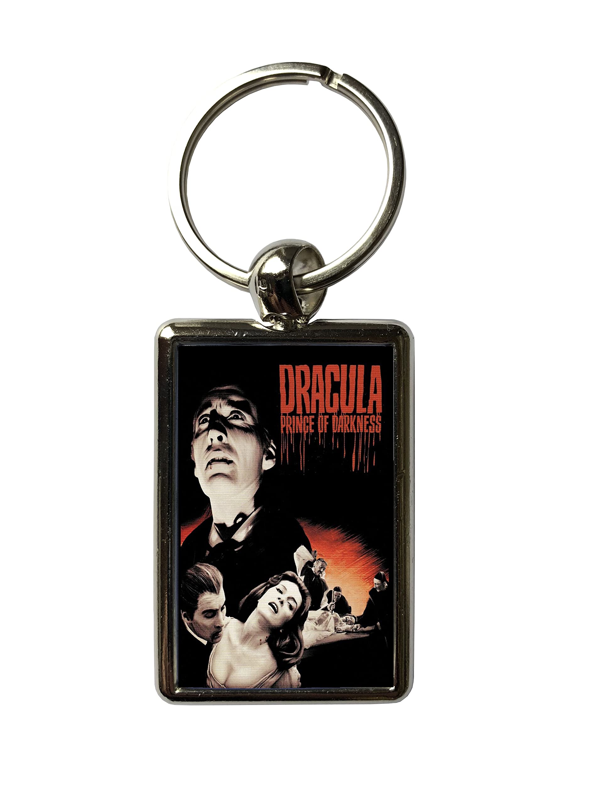 Super Universe Dracula Prince of Darkness Movie Poster Metal Keyring 3 x 4.5 cm