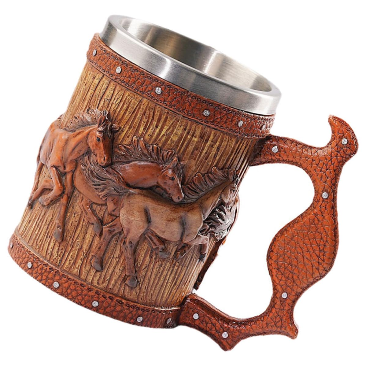 Taza Vikinga para Beber en Desayunos y Cenas: Resina Gruesa para Agua y Uso Diario