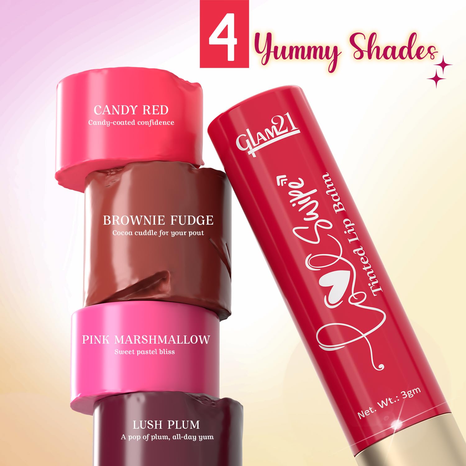 Buy Glam21 Love Swipe Tinted Lip Balm | Lip Care with Vitamin C