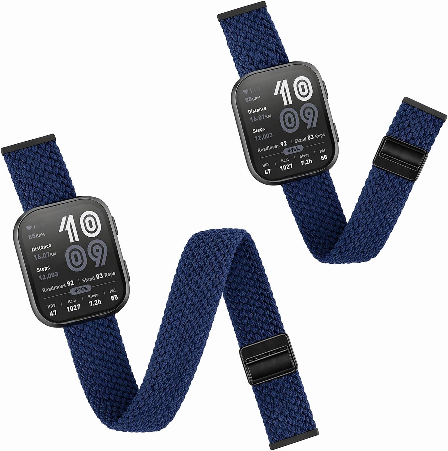 2 Pack Ankle & Arm Compatible with Amazfit Bip 6/Bip 5 Nylon Sport Band