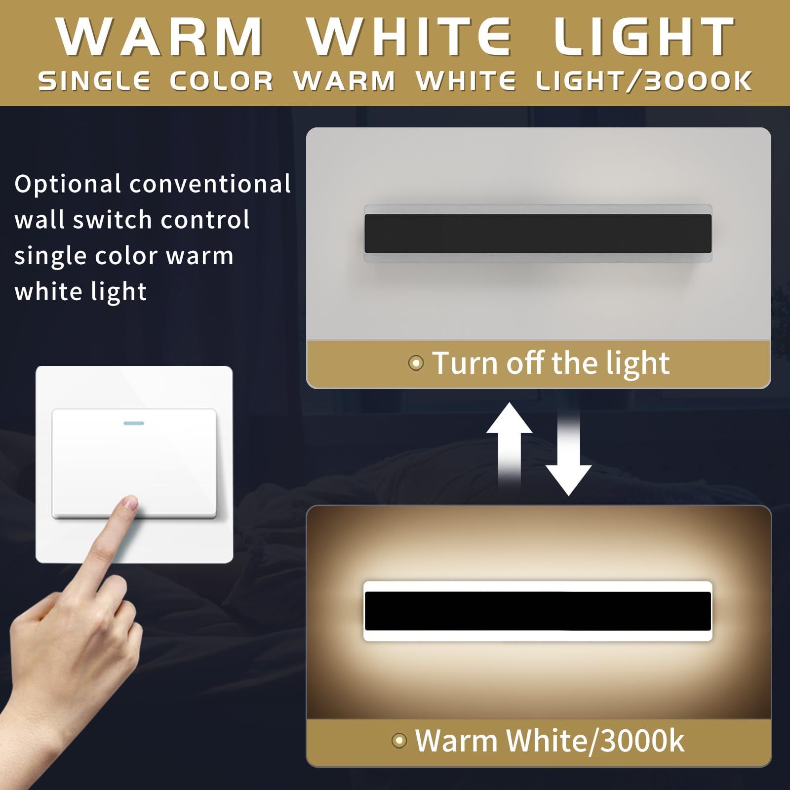 Mikeru 30CM Outdoor Acrylic Wall Light - Image 2