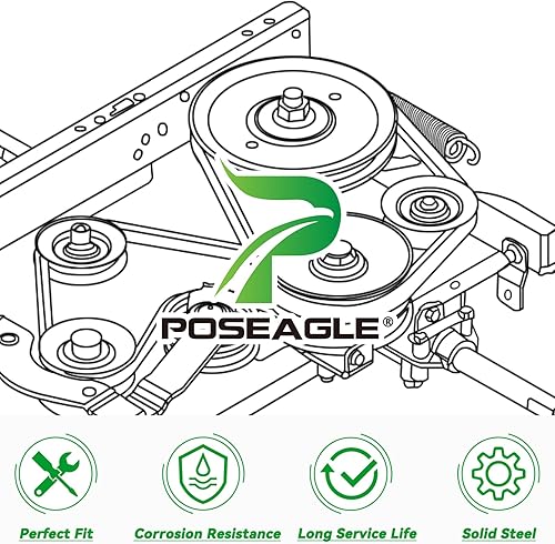 Miniatura 9 de 483415 La polea tensora reemplaza Scag 483415, Scag 486045 para Scag SCZ61RD, SCZ61V, SCZ72V, SCZII61V, STC48V, STC52V, STWC48V, STWC52V, STWC61V,