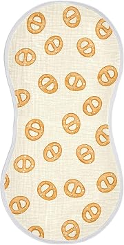 vvfelixl Simple Lye Bread Burp Cloths for Baby Boy Girls Baby Washcloths Burp Rags 1 Pack