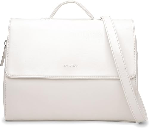 Matt Nat Phi Vintage Crossbody Bolso de mano color blanco